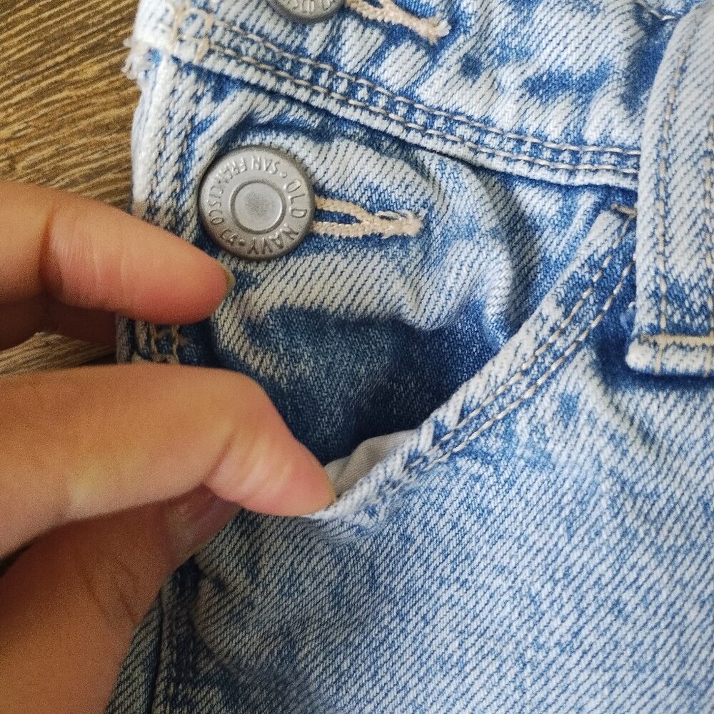 Kids Old Navy Light Wash Denim Overall Dress | Size US XS (5) - Picture 8 of 16